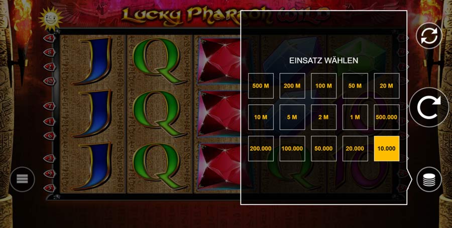 Merkur Lucky Pharaoh Wild Einsaetze